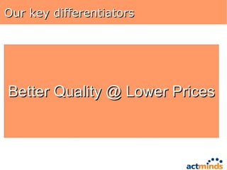 Our key differentiators 