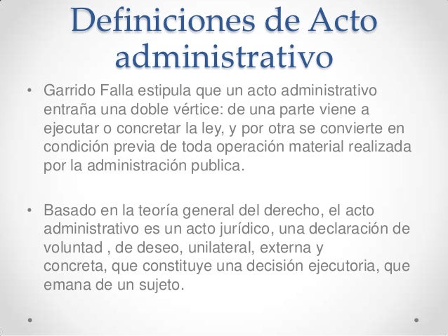 Acto Administrativo