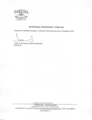 Acto administrativo abril