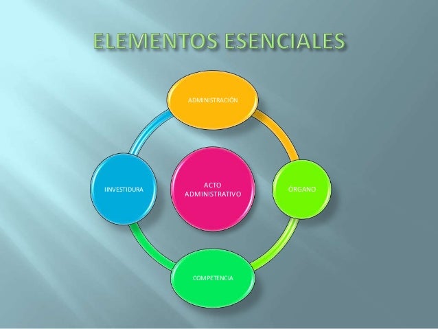 Acto administrativo elementos subjetivos