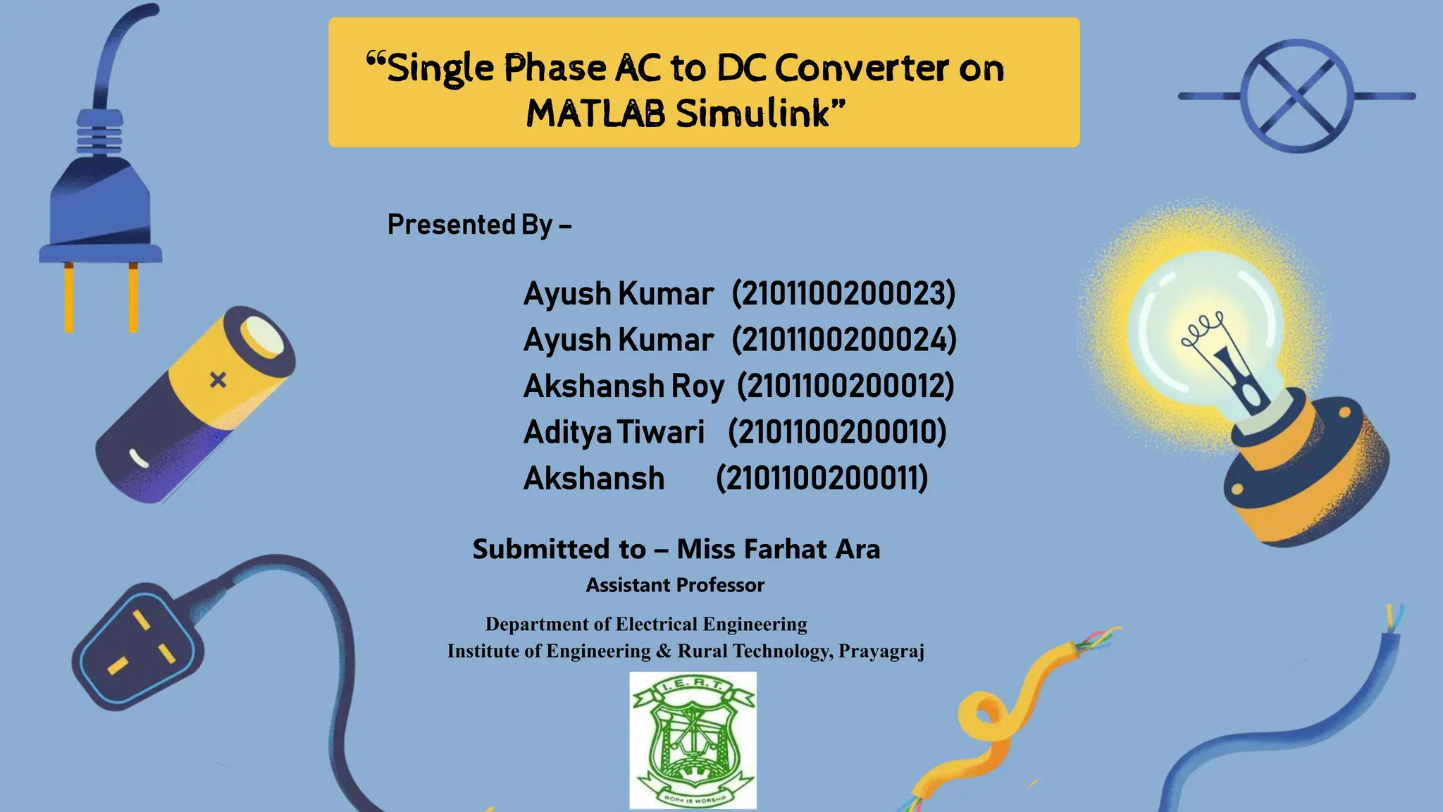 ac to dc converter on matlab simulink.pptx