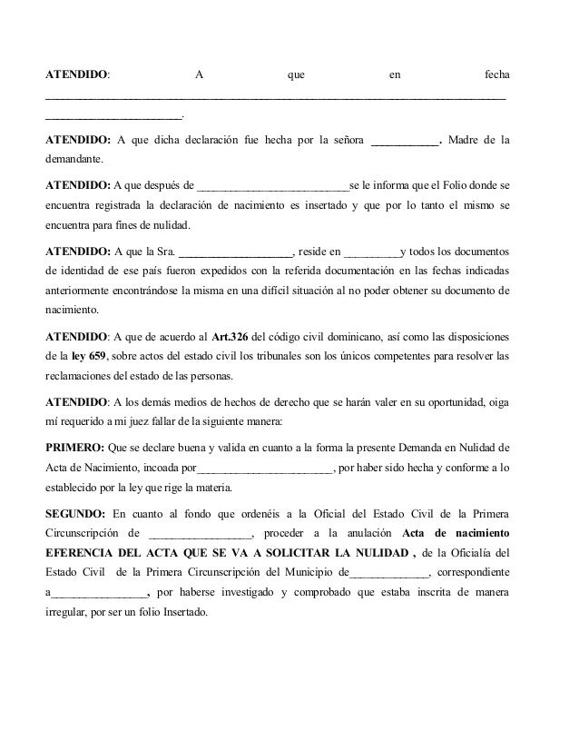 Como Sacar Acta De Nacimiento En Republica Dominicana: Que 