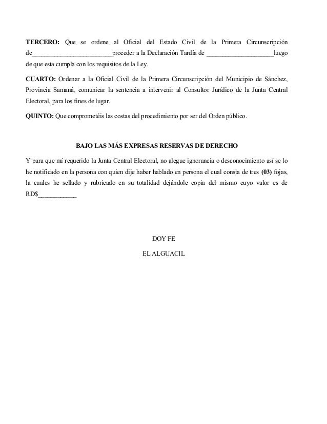 Acto de nulidad de acta de nacimiento Acto de nulidad de acta de nacimiento