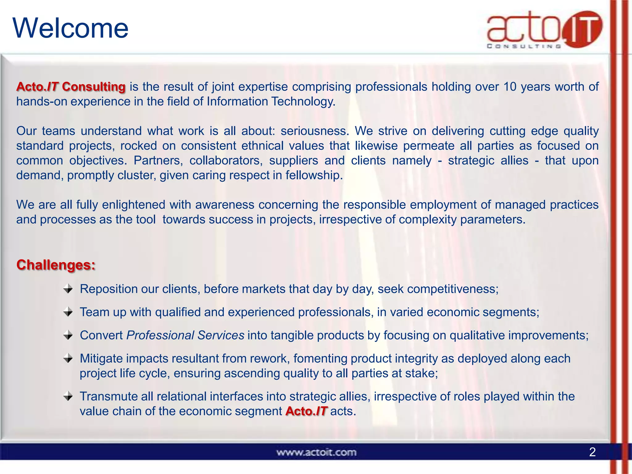Acto It Consulting   Presentation
