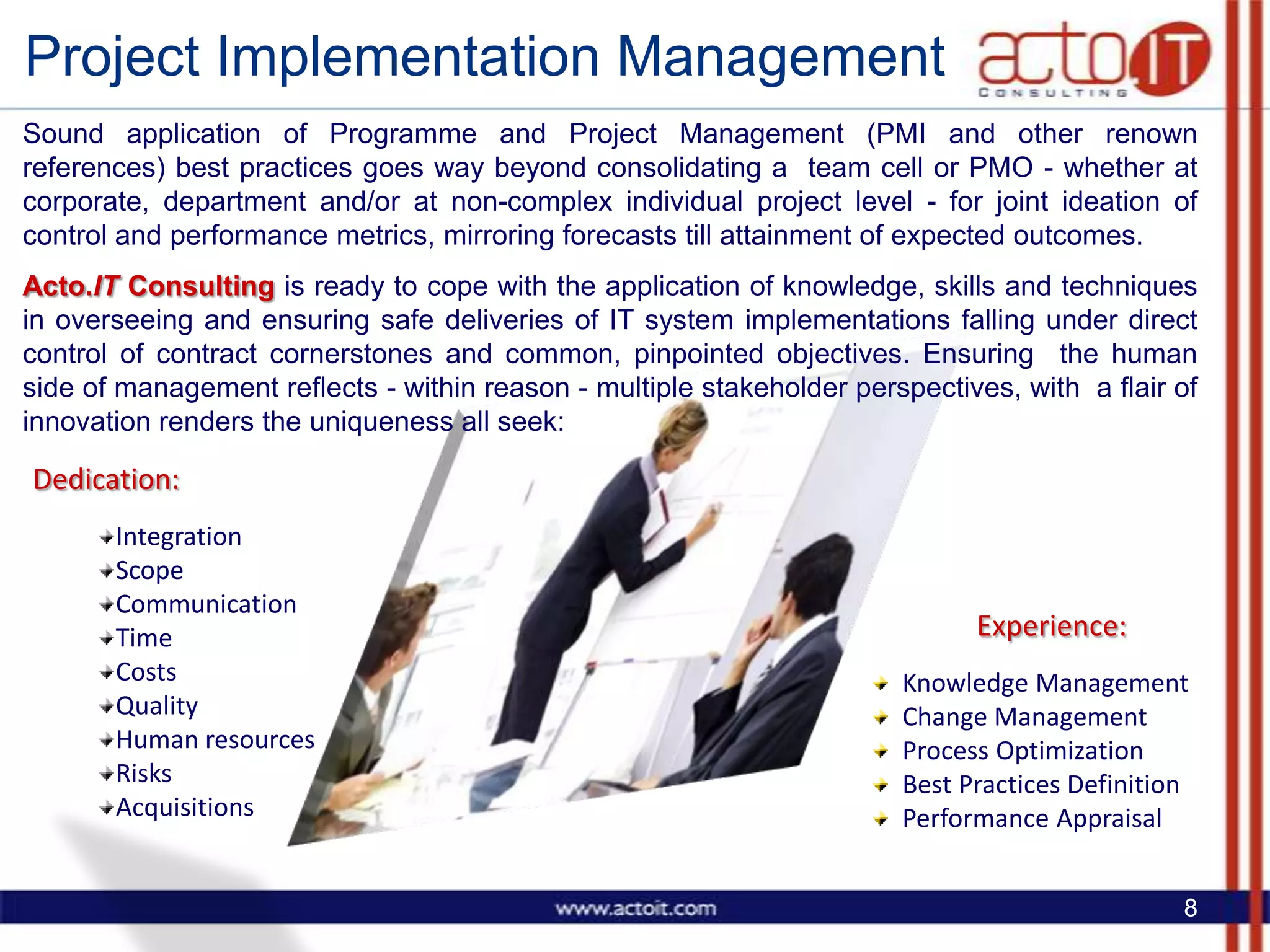 Acto It Consulting   Presentation
