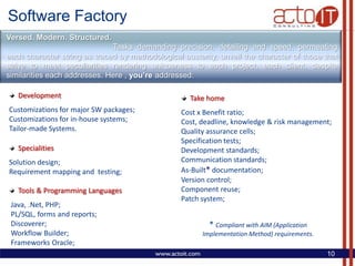 Acto It Consulting Presentation