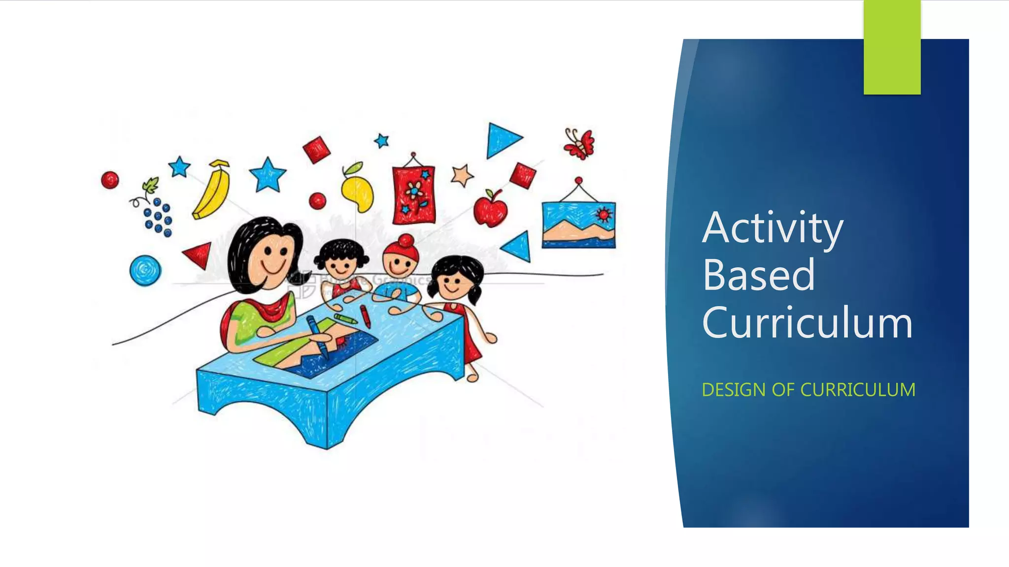 Activity
Based
Curriculum
DESIGN OF CURRICULUM
 