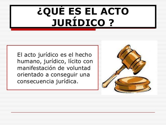Acto juridico