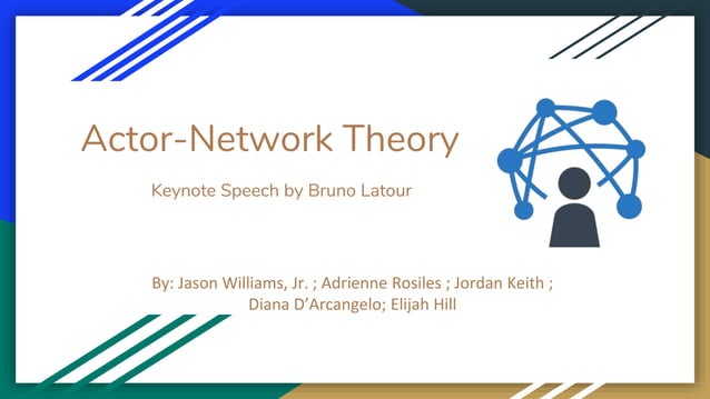 Actor-Network Theory | PPT