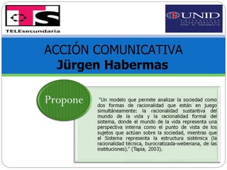 ACCIÓN COMUNICATIVA   Jürgen Habermas  