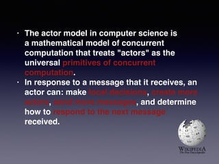 Actor model : A Different Concurrency Approach | PPT