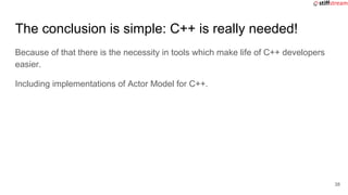 Actor Model and C++: what, why and how? | PDF