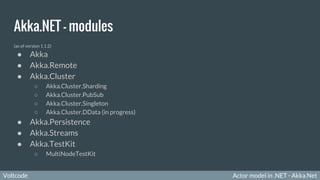 Actor model in .NET - Akka.NET