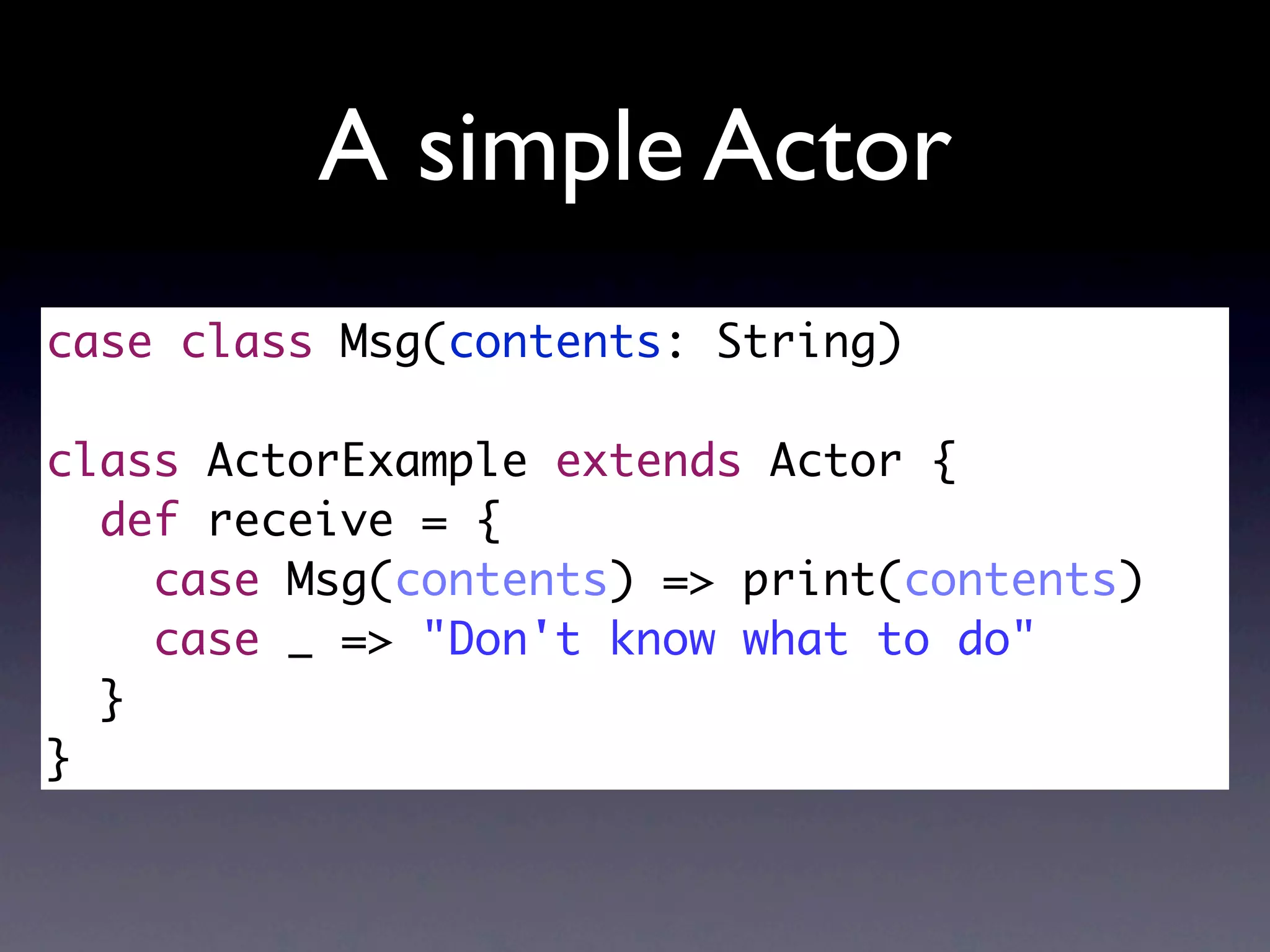Practical introduction to the actor model | KEY