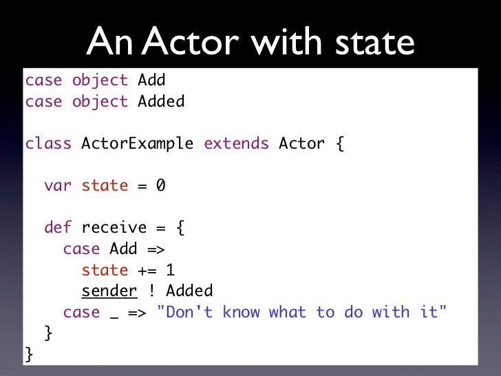 Practical introduction to the actor model