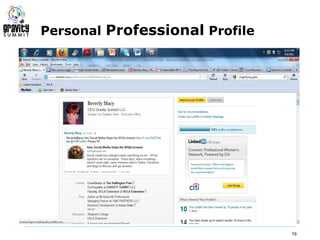 Personal Professional Profile




                                19
 