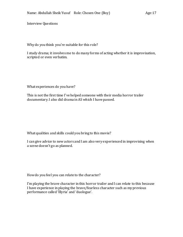 Casting Questions For Actors , 90 Questions to Ask a Casting Director ...