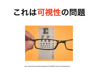 これは可視性の問題




 http://www.ﬂickr.com/photos/teegardin/5547069087/sizes/m/in/photostream/
 