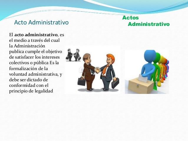 Actos administrativos