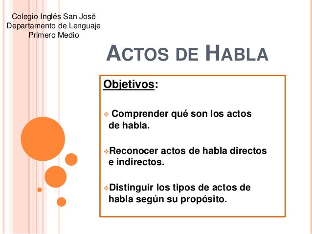 Actos de habla