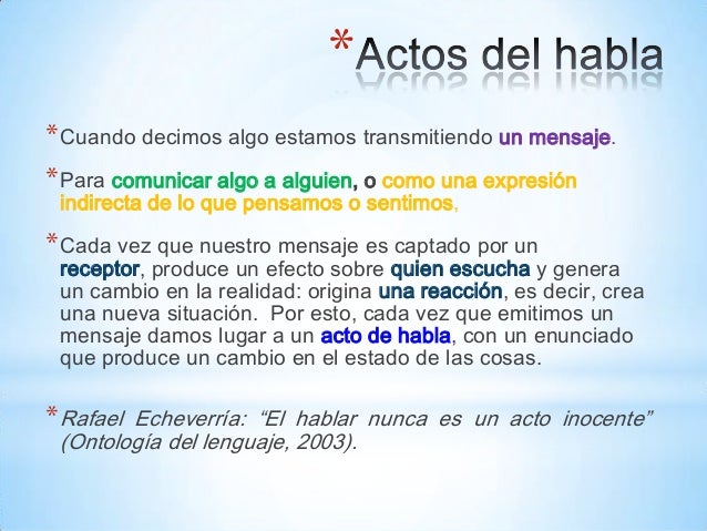 Actos del habla ppw