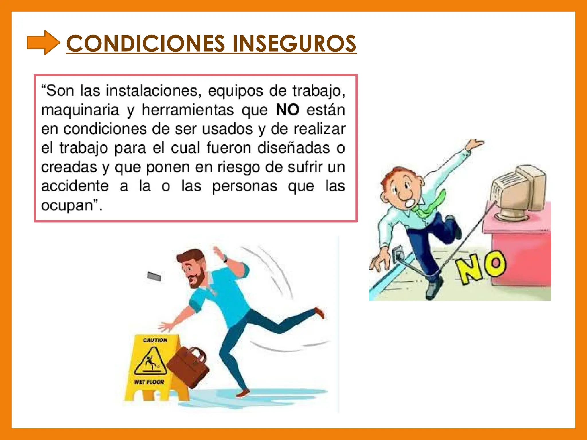 ACTOS Y CONDICIONES INSEGURAS EN EL TRABAJO | PPTX