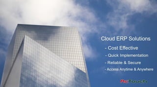 Cloud ERP Solutions for Small Business