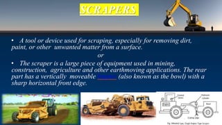 EXCAVATION AND EARTHMOVING EQUIPMENTS