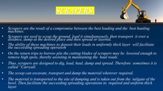 EXCAVATION AND EARTHMOVING EQUIPMENTS