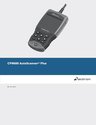 CP9680 AutoScanner® Plus
en	 User guide
 