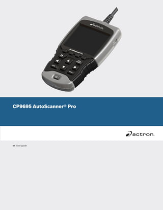 CP9695 AutoScanner® Pro
en	 User guide
 