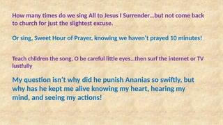 Bible Study on Acts 5 for Spiritual Growth | PPTX