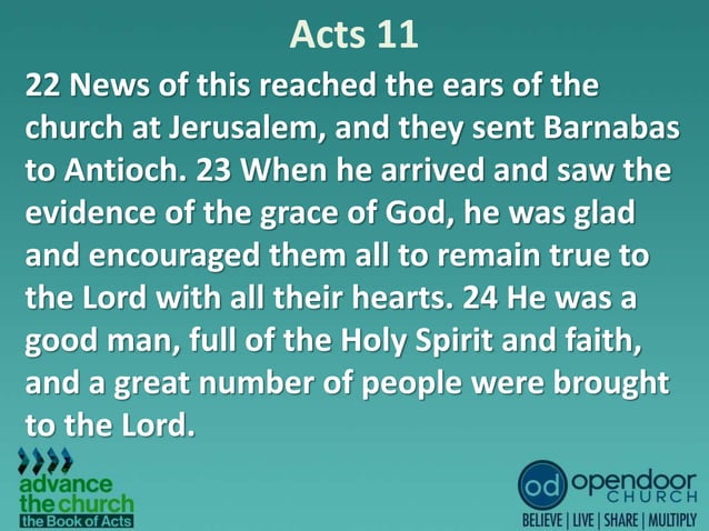 Acts 11, 19 30 | PPT