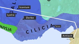Derbe
Lystra
Tarsus
Antioch
Iconium
 