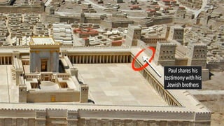 Paul shareshis
testimonywith his
Jewishbrothers
 