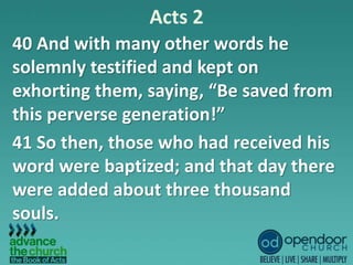 Acts 2, 37 47 | PPTX | Christianity | Religion &amp; Spirituality