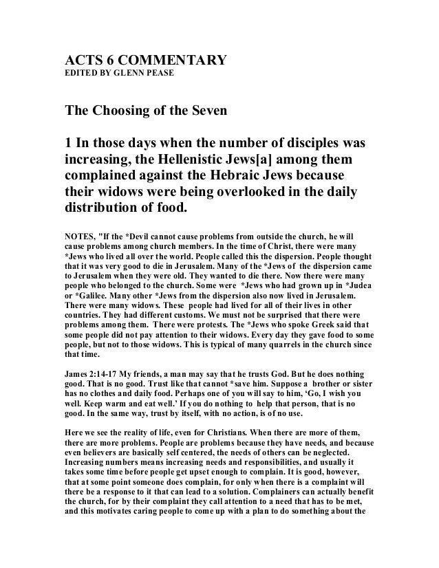 Acts 6 Commentary acts-6-commentary