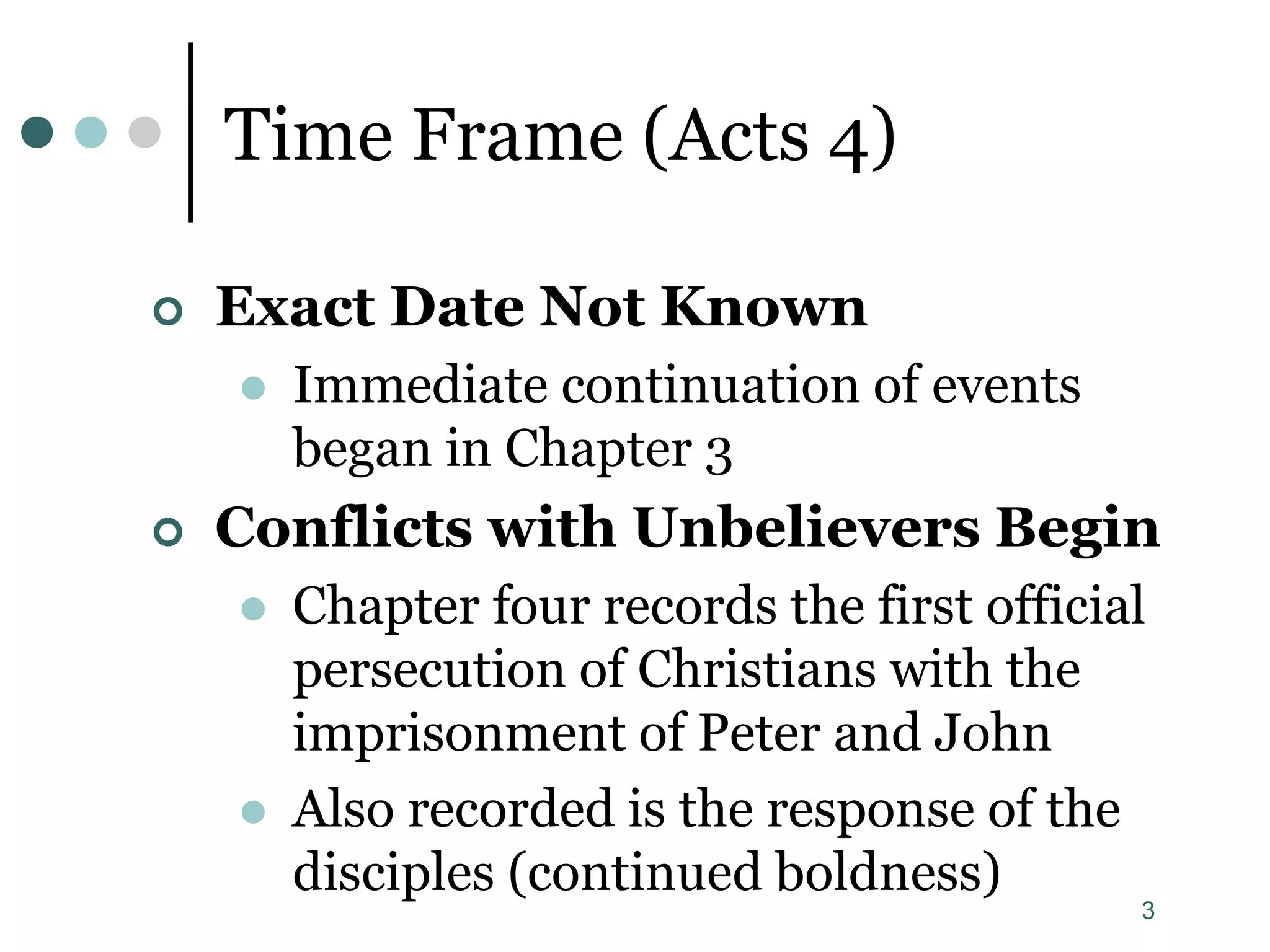 The Book of Acts: Chapter 4 | PPSX