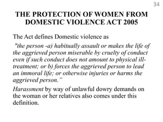 Acts related to women | PPTX