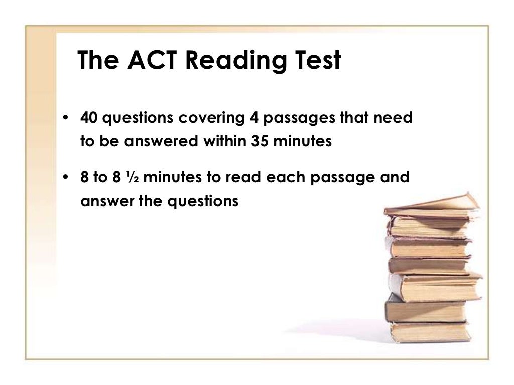 ACT Test Taking Strategies For The ACT Reading Test