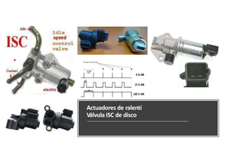 Actuadores de ralentí
Válvula ISC de disco
 