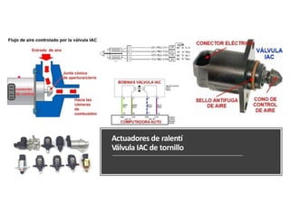 Actuadores de ralentí
Válvula IAC de tornillo
 