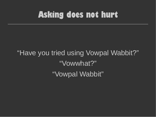 vowpal wabbit