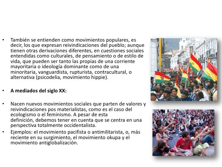 Movimientos Sociales e Ideologías en el