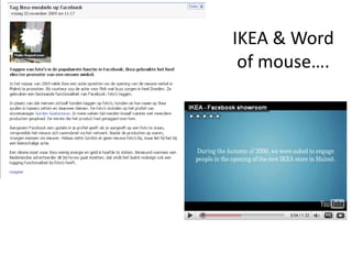 IKEA & Word of mouse…. 