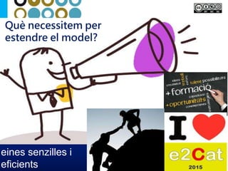 Què necessitem per
estendre el model?
eines senzilles i
eficients
 