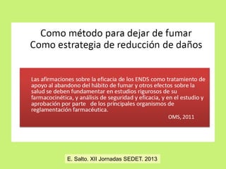 E. Salto. XII Jornadas SEDET. 2013

 