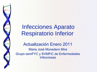 Infecciones Aparato Respiratorio Inferior  ,[object Object],[object Object],[object Object]