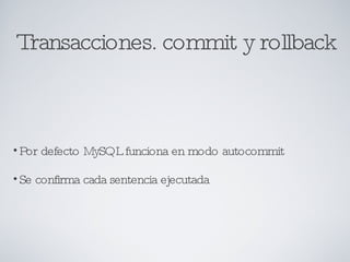 Actualización de bases de datos en MySQL | PPT