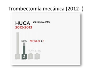 Trombectomía mecánica (2012- )
 